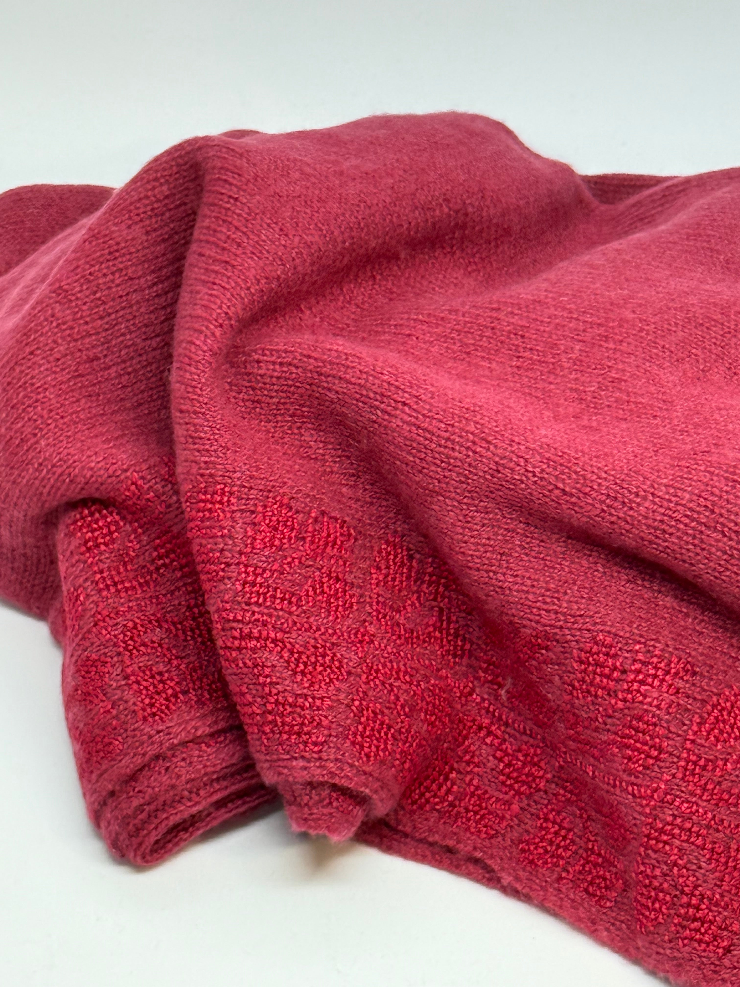 GARNET CASHMERE PONCHO