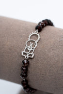 Handala Silver Bracelet - Stone