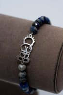 Handala Silver Bracelet - Stone