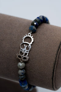 Handala Silver Bracelet - Stone