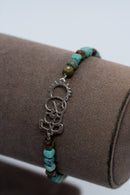 Handala Silver Bracelet - Stone