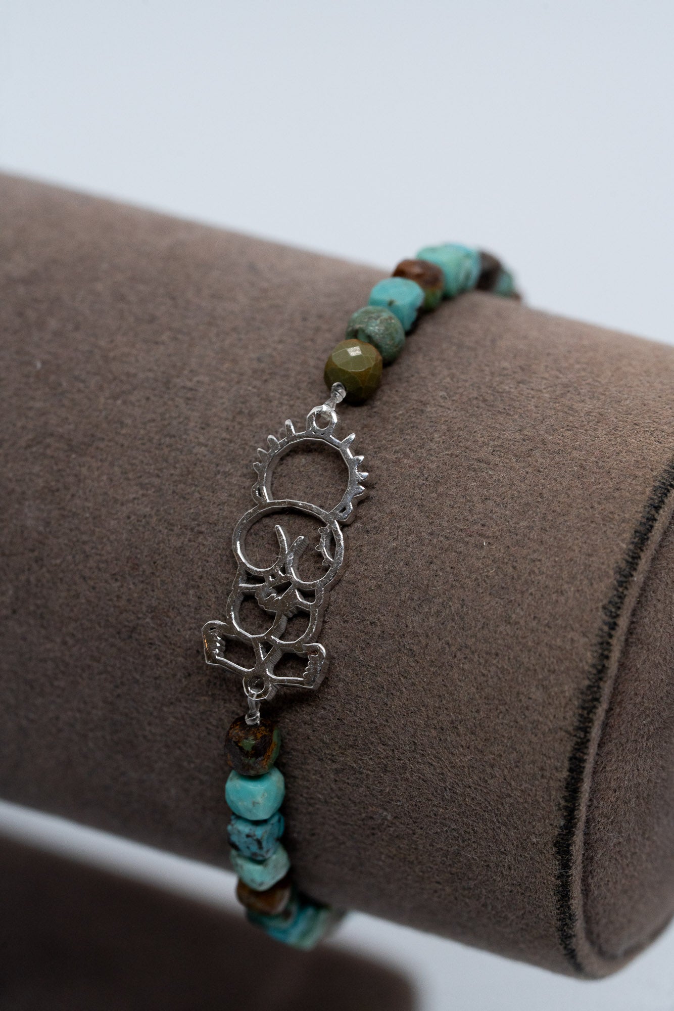 Handala Silver Bracelet - Stone