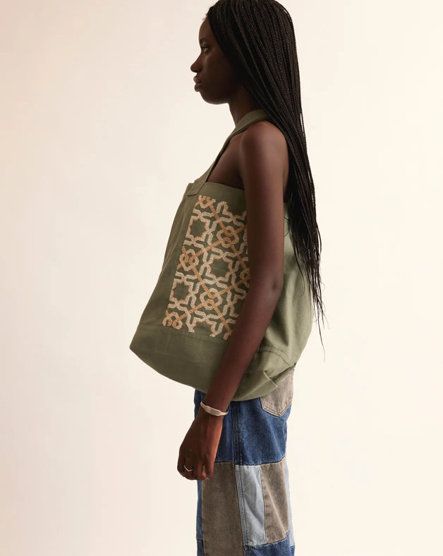 KHAKI CANVAS BAG