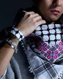 Keffiyeh Embroidered Bracelet - Set of 2
