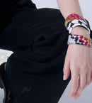 Keffiyeh Embroidered Bracelet - Set of 2