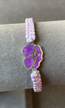 Poppy Flower Silver Bracelet