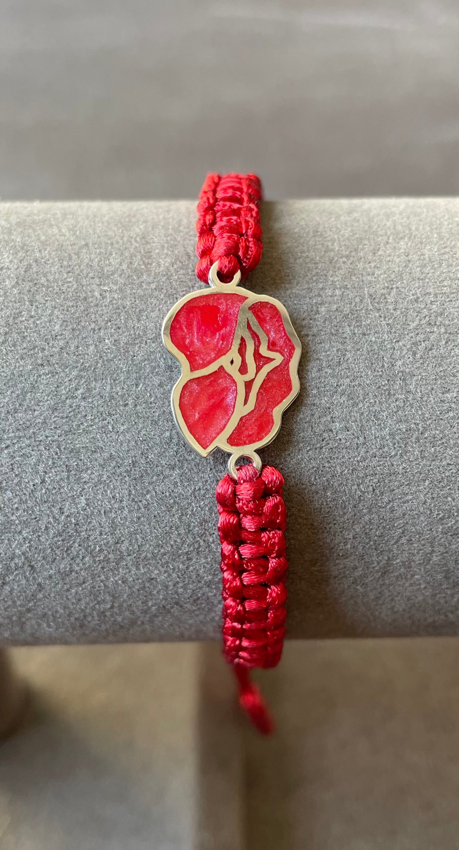 Poppy Flower Silver Bracelet