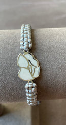 Poppy Flower Silver Bracelet