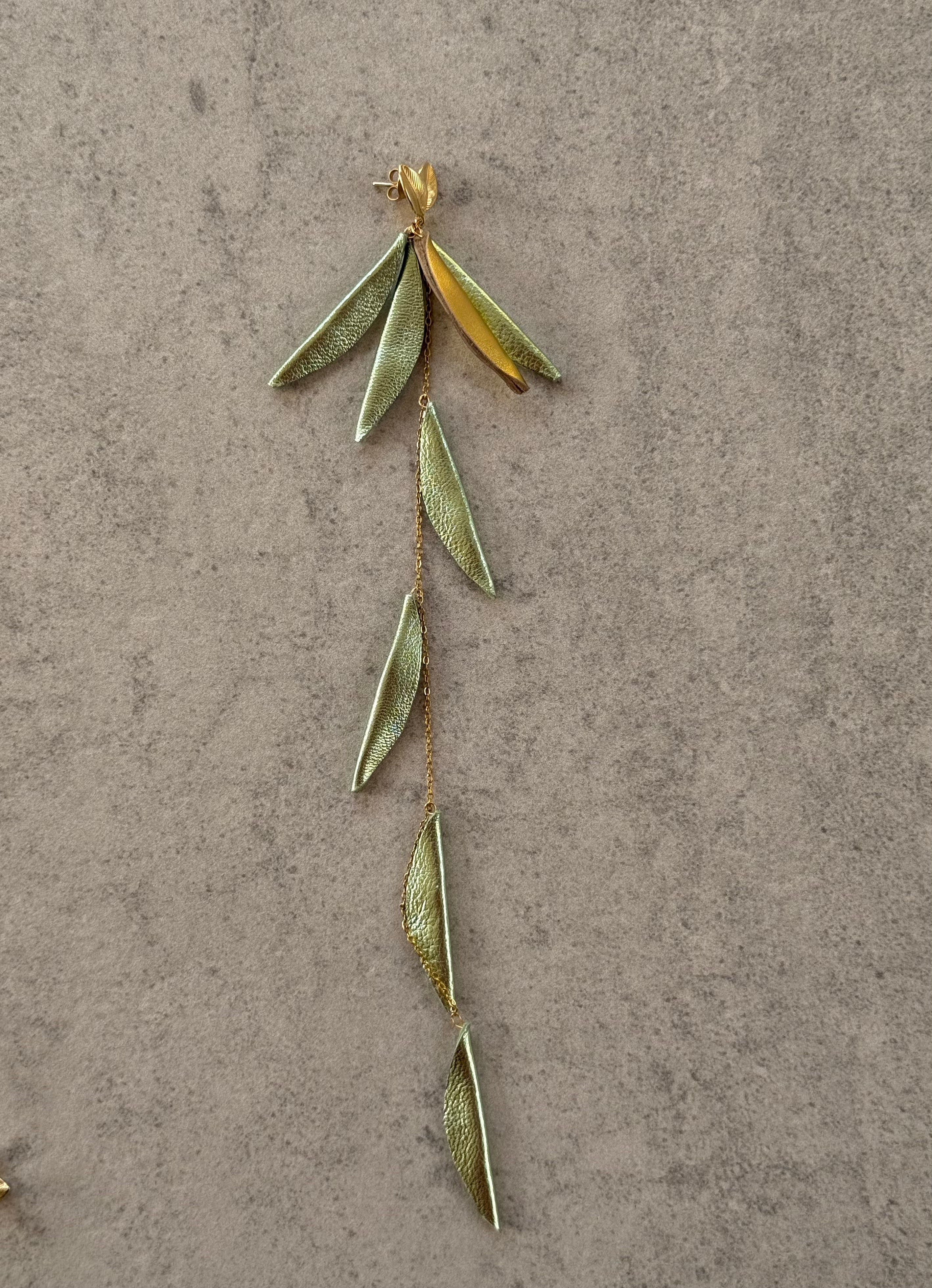 Olive Leaves Earring