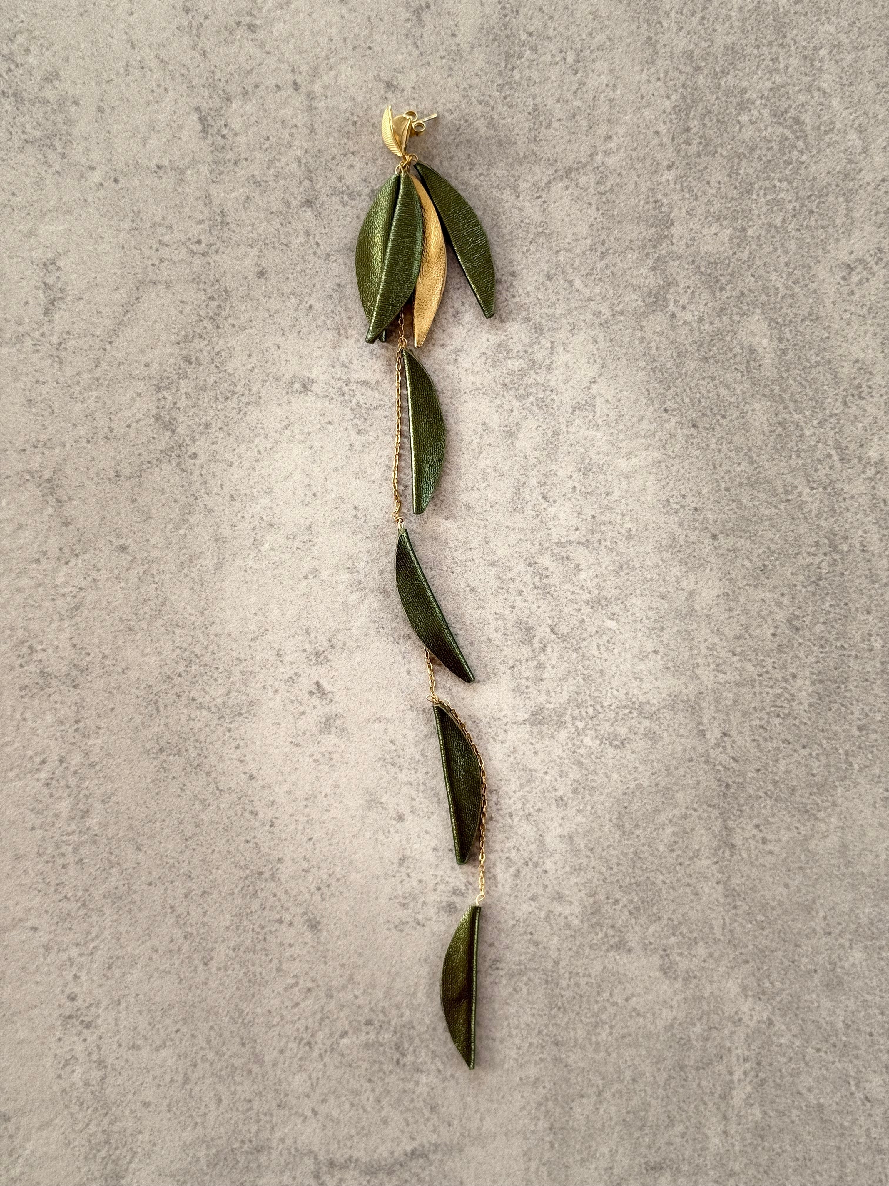 Olive Leaves Earring